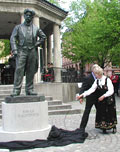 Johan Halvorsen statue (avduking)