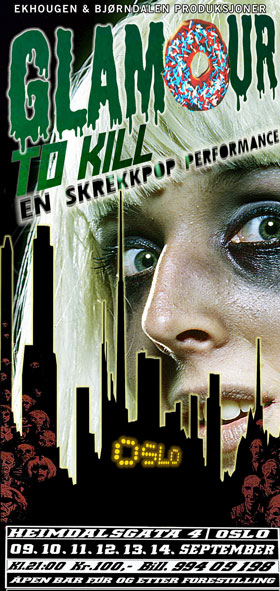 Plakat for forestillingen "Glamour to kill"