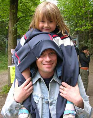 Pål Hetland med datter