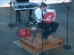 Rolf Wallin på ballong Magma