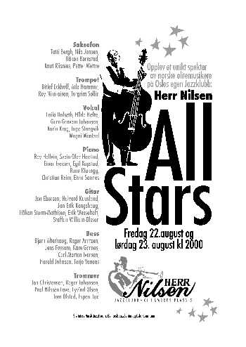 Herr Nilsen plakat, august