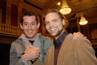 Håkon Mørch Stene og Johannes Weisser, vinnere av Klassisk INTRO,