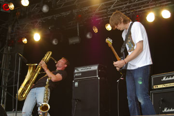 Diskaholics Anonymous Trio, Øyafestivalen 2005 (Foto: Hilde Aarflot)