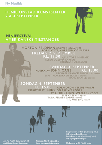 Ny Musikk plakat: Cage, Feldman, Wolff (2005)