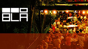 Blå – uteservering x