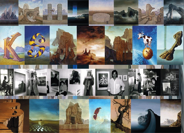 Jon Larsen: Kunst collage fra 70 tallet