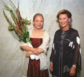 Marita Kvarving Sølberg og H.M. Dronning Sonja