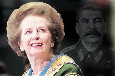 Margaret Thatcher med Stalins skygge