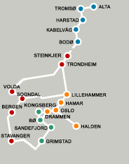 Norgesnettet kart