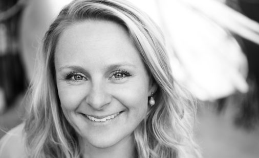 Elin Aamodt – portrett ,svart/hvitt
