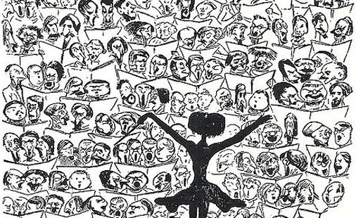 Utsnitt fra tegning av Gustave Doré