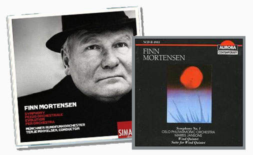 Utgivelser av Finn Mortensens &laquo;Symfoni&raquo;.