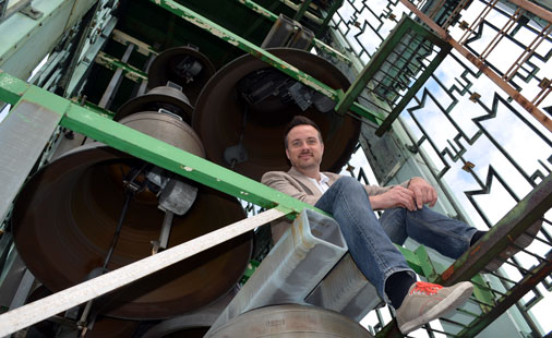 Vegar Sandholt, klokkenist i Oslo Rådhus