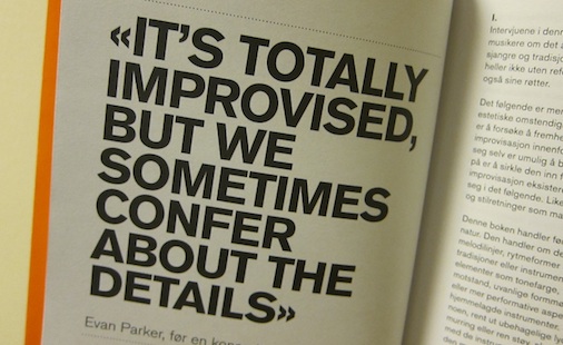 Om improvisasjon, fra boken Lyttekunst