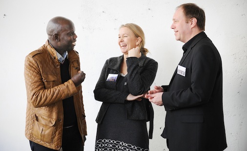 F.v. Benoit Tamba, Astrid Bjerke og Erik Honoré