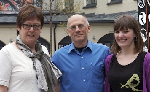F.v. Helene Myklemyr Bolstad (nestleiar), Per Øyvind Tveiten (leiar) og Mari Skeie Ljones (nestleiar) i FolkOrg