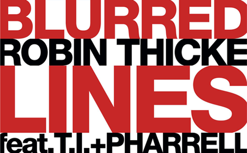 Blurred Lines – Robin Thicke single cover