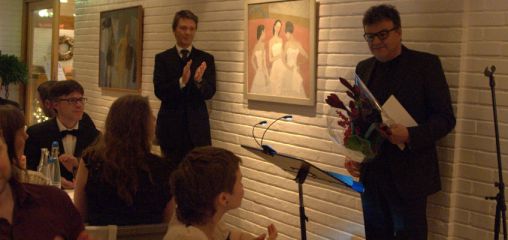 Det norske blåeseensemble kåret til årets utøver 2015. Direktør for ensemblet, Geir Rebbestad, mottok prisen på vegne av musikerne.