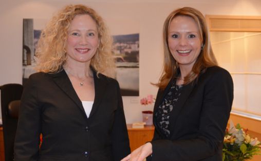 Kulturrådets leder Tone Hansen og Kulturminister Linda Cathrine Hofstad Helleland. FOTO: Wenche Nybo /KUD