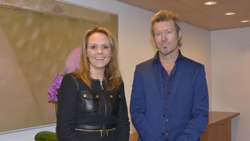 Linda Hofstad Helleland og Magne Furuholmen Foto: Wenche Nybo / Kulturdepartementet