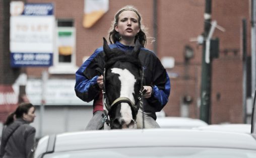 Kristin Vollset med hesten Donau