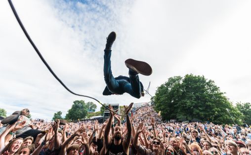 Honningbarna konsert på Slottsfjell Foto: Tom Lund