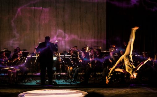 Fra forestilling av Planetene dagen før Foto: Lars Opstad / Kulturtanken