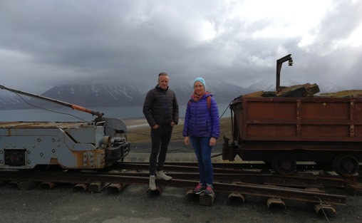 Ingvild Pettersen Högberg og Brynjar Rasmussen på Svalbard