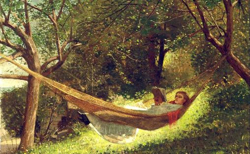 Girl in the hammock av Winslow Homer