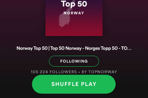 Illustrasjonsfoto: skjermbilde fra Spotify