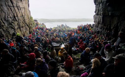En av de spektakulære arenaene på Trænafestivalen