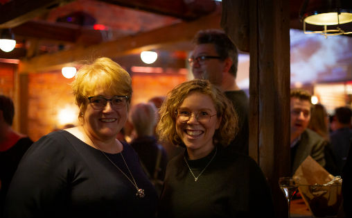 Kultur og likestillingsminister Trine Skei Grande og daglig leder i Kulturrom, tidl. Musikkutstyrsordningen, Karen Sofie Sørensen