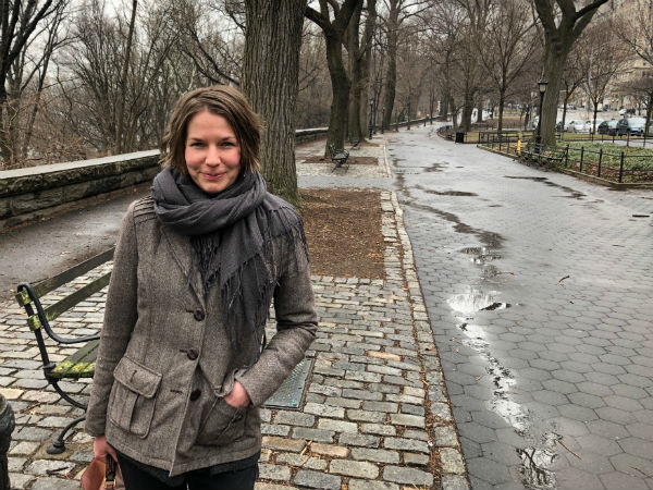 Rebecka Ahvenniemi i New York. 20. februar ble det nye verket hennes, «An Anarchist’s Love Letter to a Conservative», uroppført av International Contemporary Ensemble i verdensbyen