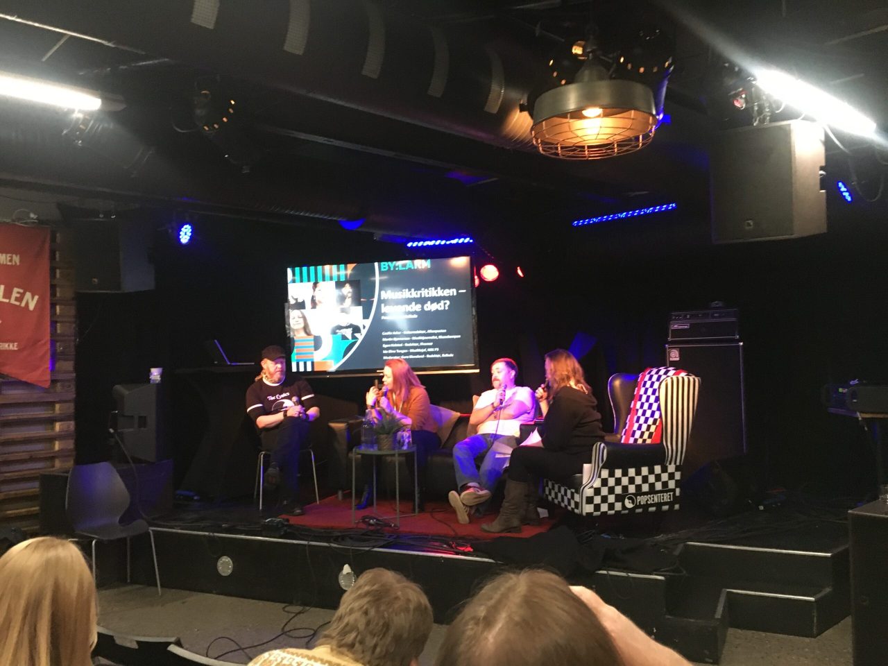 Egon Holstad, Cecilie Asker, Martin Bjørnersen i samtale med Guro Kleveland 28. februar