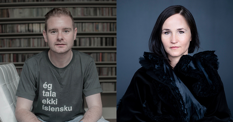 Andrew Mellor og Anna Thorvaldsdottir er vertskap under strømmesendingen om nominasjonene til Nordisk Råds musikkpris