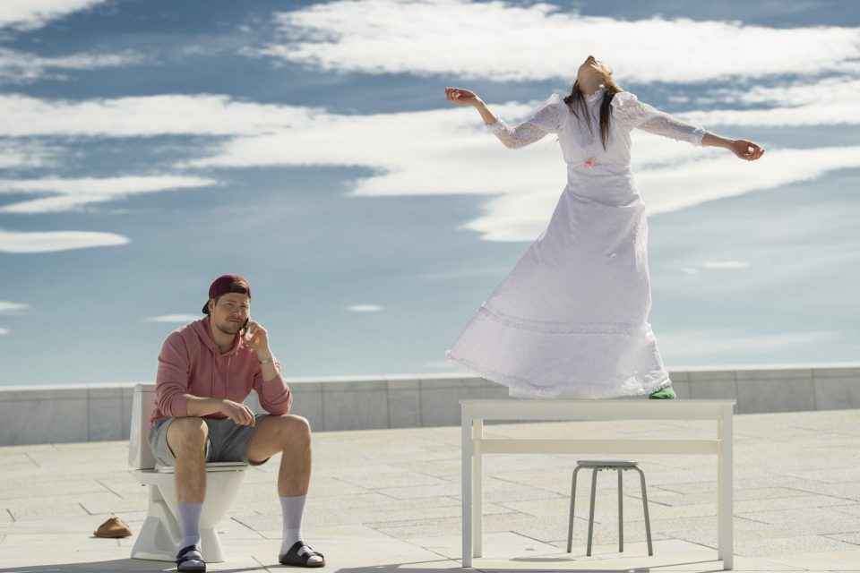 Samantha Lynch og samboeren Michael Marco Simonsen i We are better now, som har verdenspremiere på Operataket 15. juni