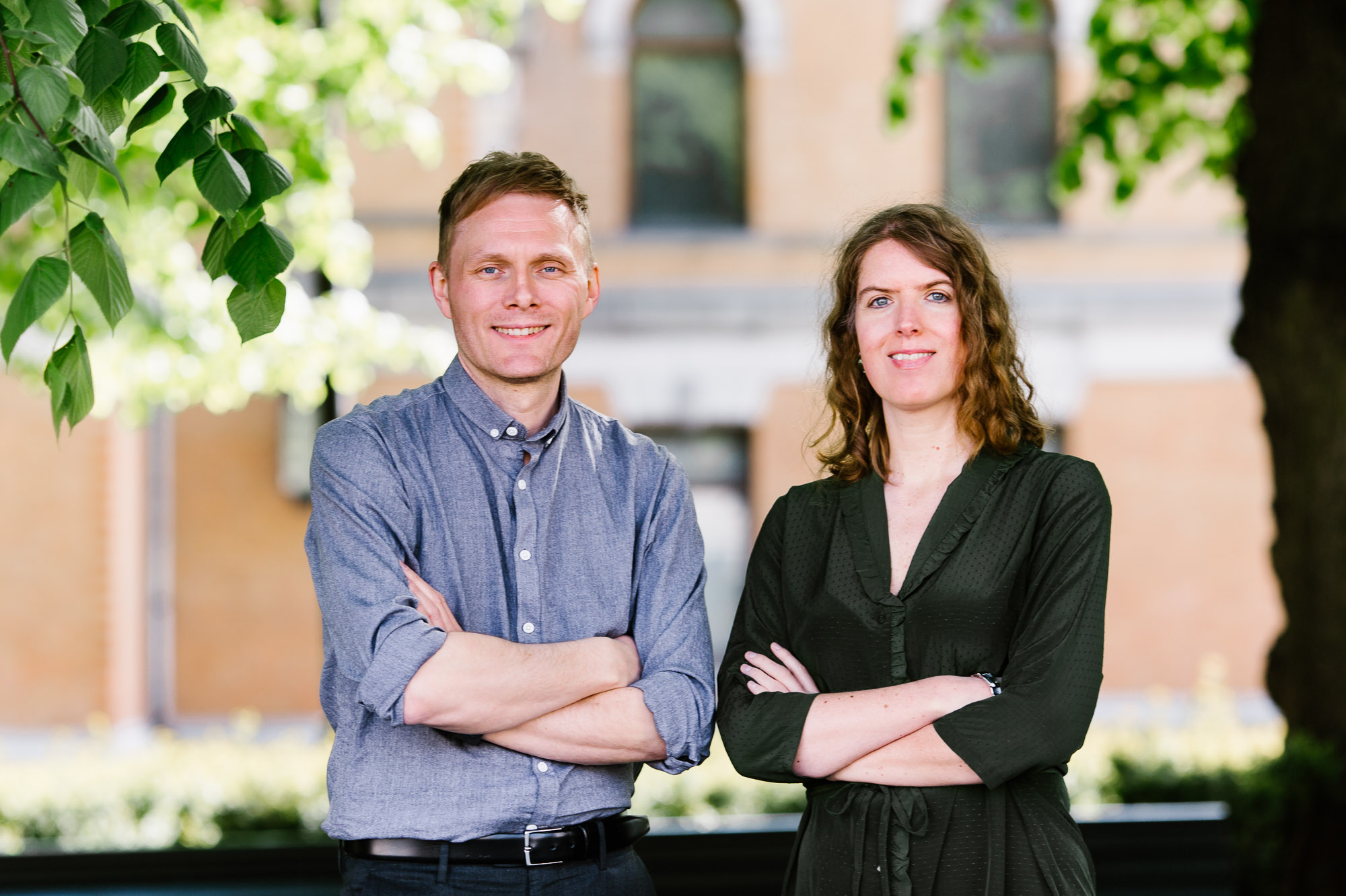 Styre og nestleder i Norsk Komponistforening, Jørgen Karlstrøm og Stine Sørlie