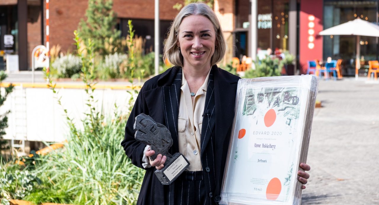Hanne Hukkelberg fikk EDVARD prisen i kategorien Popmusikk for albumet Birthmark