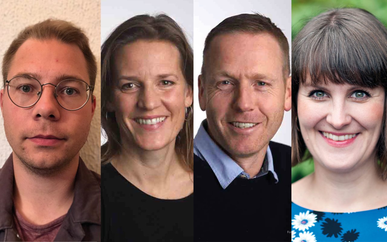 Roy Aulie Jacobsen (UiO), Mari Torvik Heian (Telemarksforsking), Bård Kleppe (Telemarksforsking) og Anja Nylund Hagen (UiO)