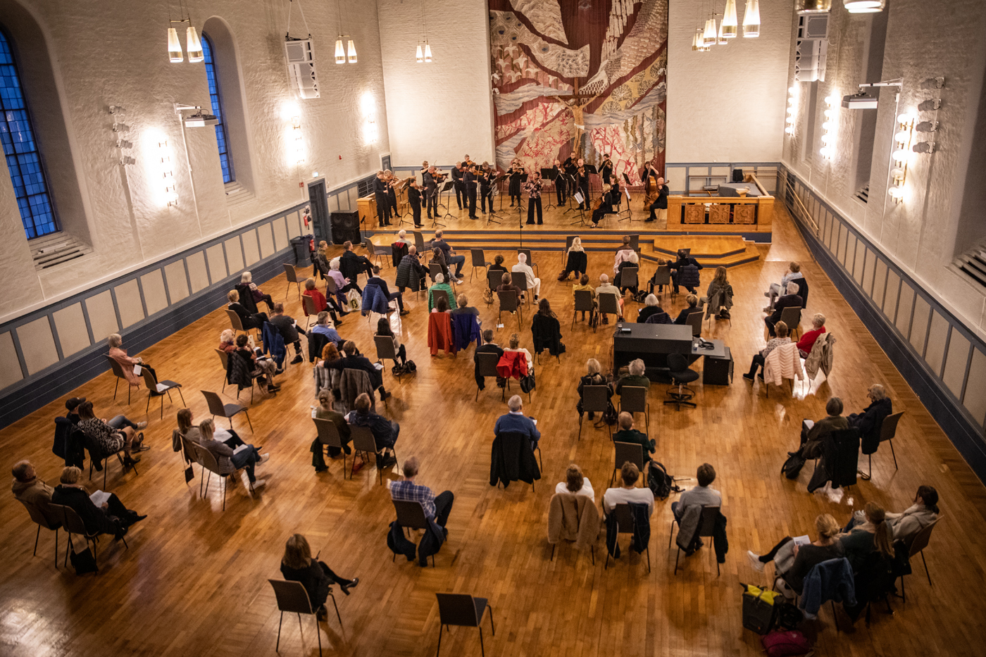 Fiolinist Catharina Chen og Oslo Kammerorkester holdt konsert i Majorstuen kirke 11. september