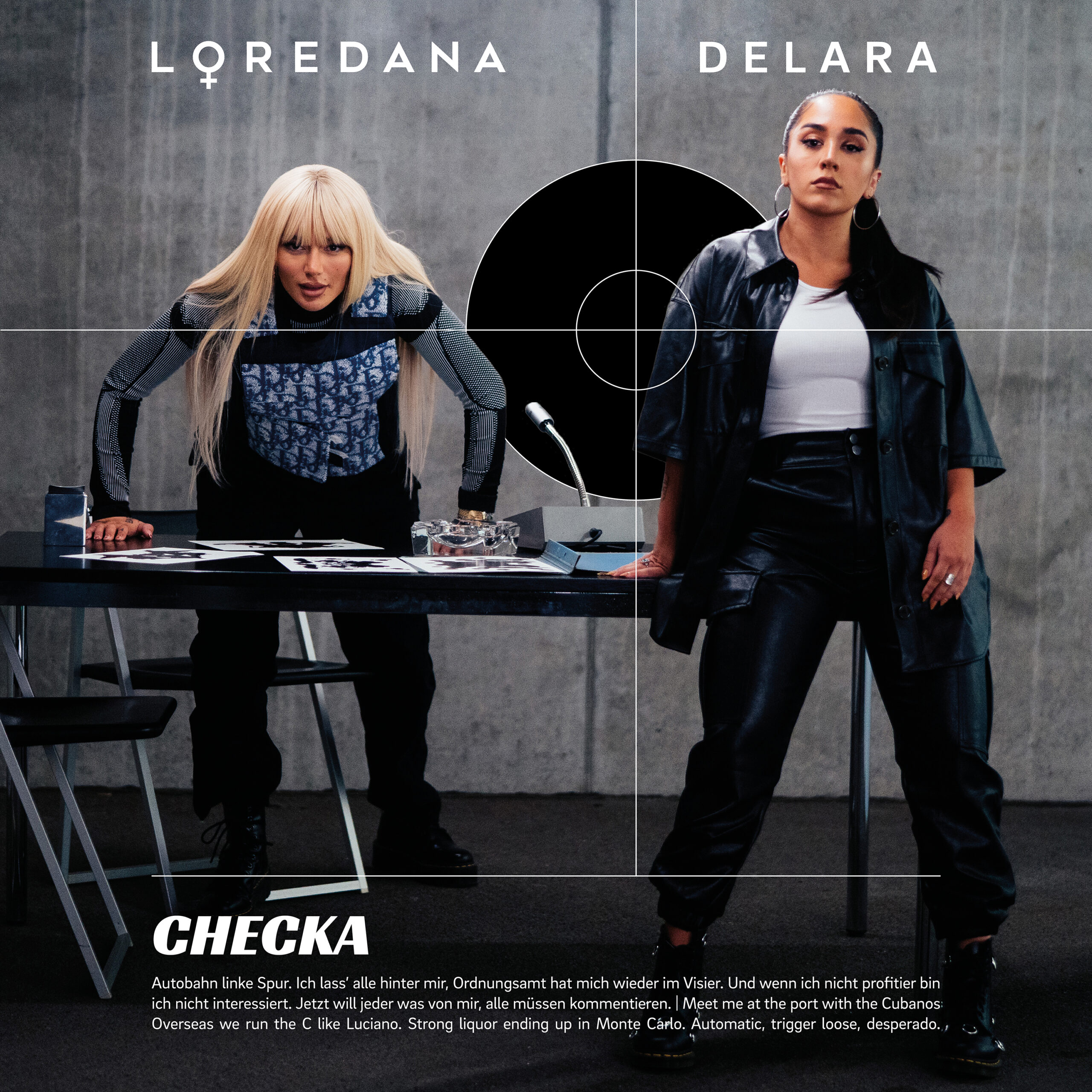 LLoredana + Delara fra den tysk engelskspråklige samarbeidssingelen «Checka».