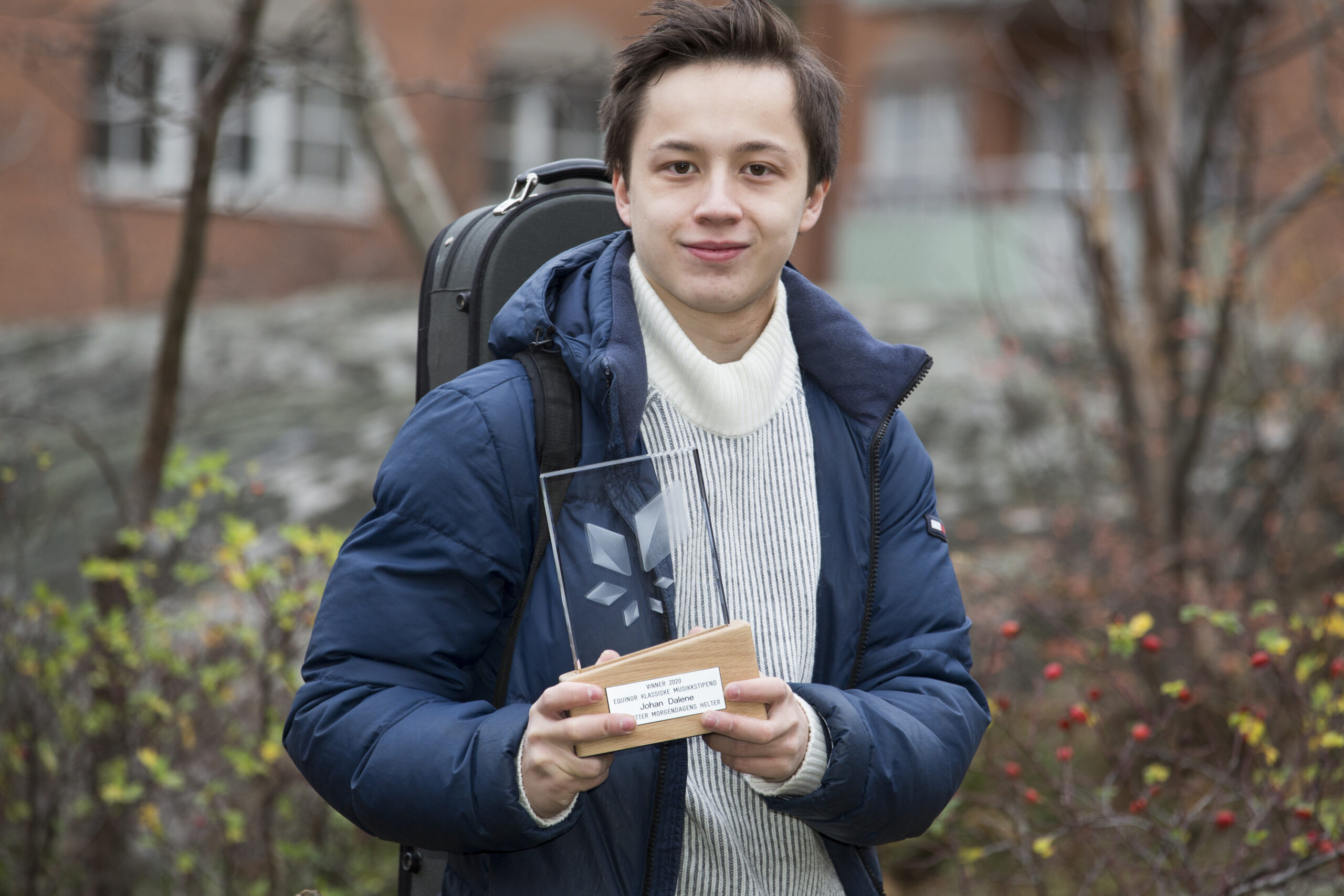 Johan Dalene vant talentstipendet på en million kroner.