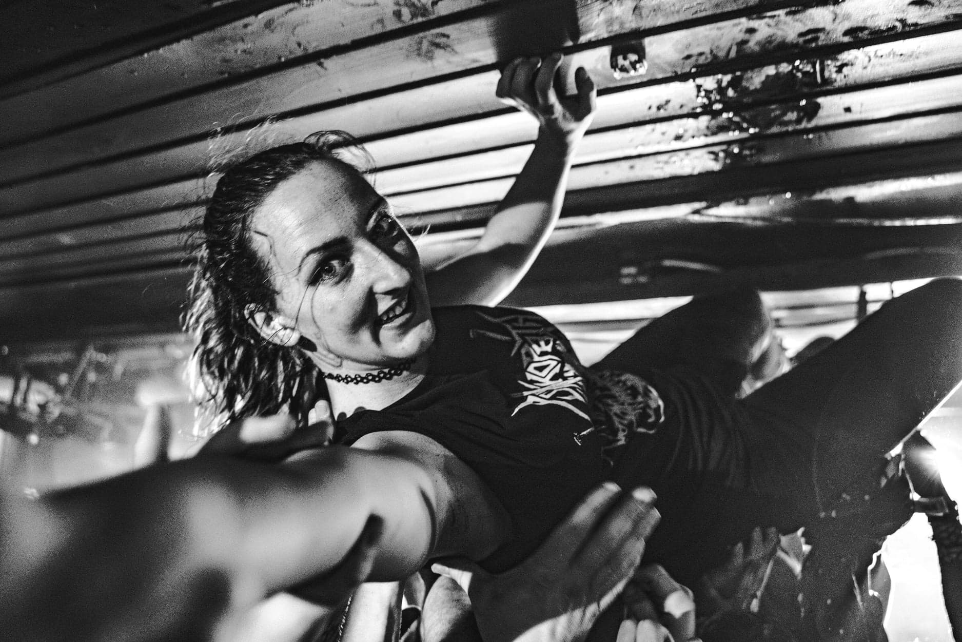 Heidi Bekkevold, leder av Rockeklubben i Porsgrunn. Her på konsert med The Dogs