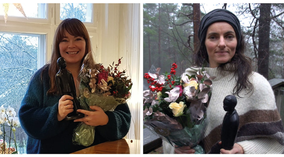Solveig Slettahjell og Maja S. K. Ratkje ble begge rørt og overrasket over utmerkelsen fra Norsk jazzforum