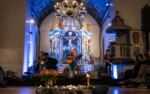 Malin Pettersen, fra Trondheim Calling konserten i Vår Frues kirke lørdag 1. februar