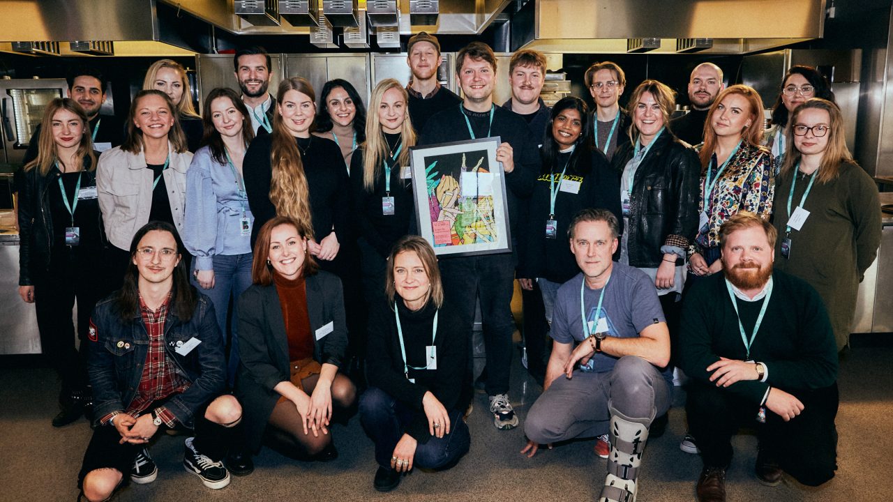 Gruppebilde av NOMEX 20 under 30 på Bylarm i