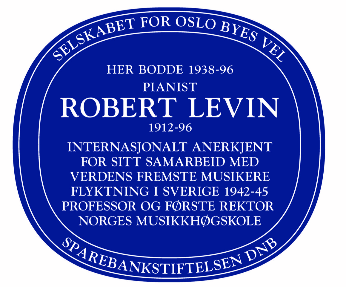 Robert Levin blått skilt