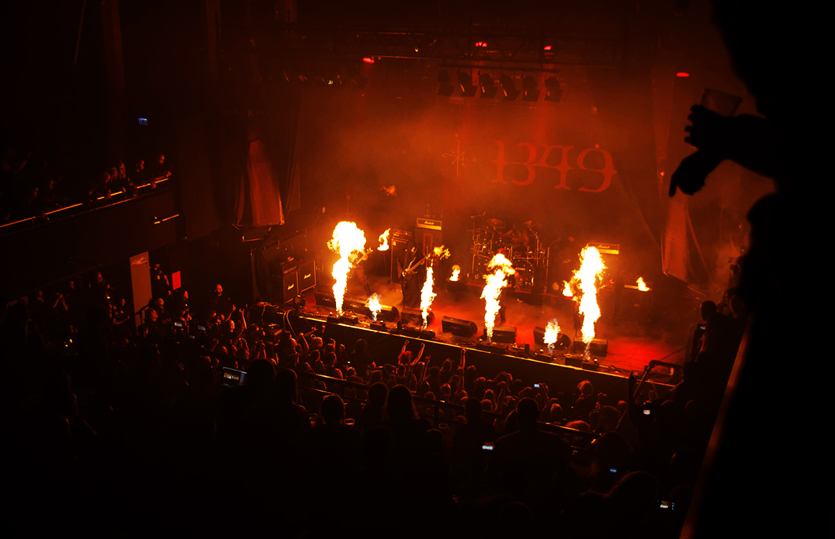 Konsert med det norske metalbandet 1349 under Inferno Metal Festival på Rockefeller i