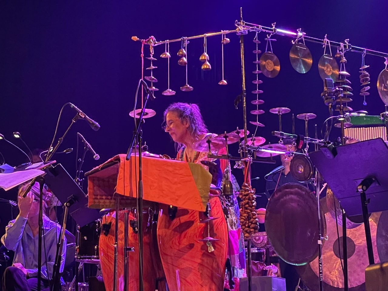 Marily Mazur bak trommesettet, Chateau Neuf med NMH Storband