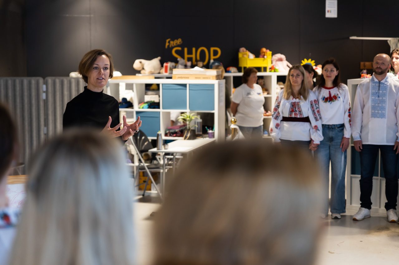 Kulturministeren annonserte ordningen på HUB Ukraina Skøyen